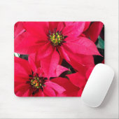 Red Poinsettias Muismat (Met muis)