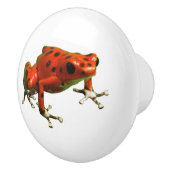 Red Poison Dart Frog Keramische Knop (Rechts)