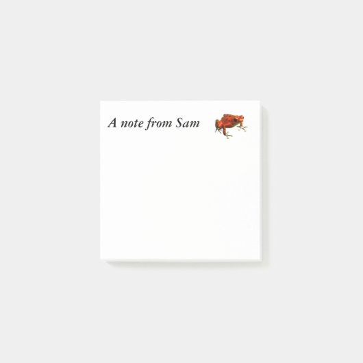 Red Poison Dart Frog Post-it® Notes (Voorkant)