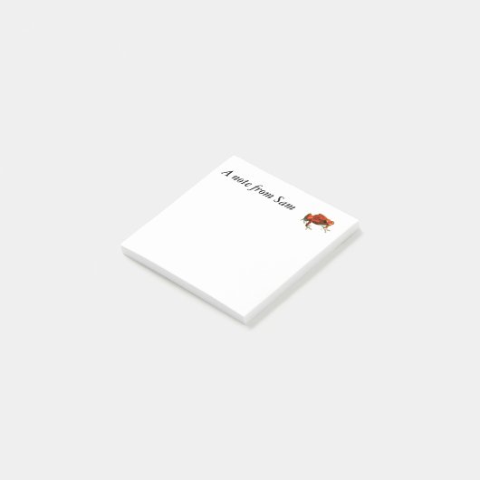 Red Poison Dart Frog Post-it® Notes (Schuin)