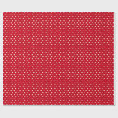Red Polka Dot Cadeaupapier (Vlak)