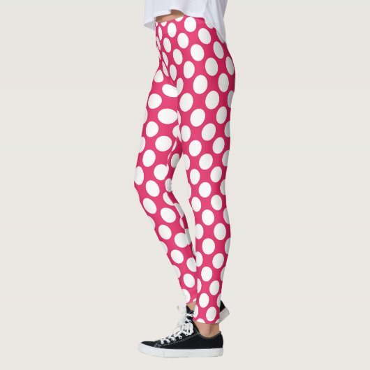 Red Polka Dot Custom – Elegant Fashion Leggings (Links)