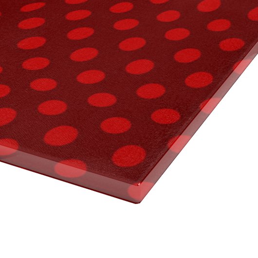 Red Polka Dot Cutting Board Snijplank (Hoek)