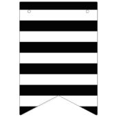 Red Polka Dot en Black Striped Bunting Flag Vlaggetjes (Eerste vlag)