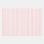 Red Polka Dot en Striped en Solid Inpakpapier Vel (Voorkant)