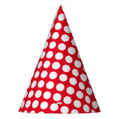 Red Polka Dot Feesthoedjes (Links)