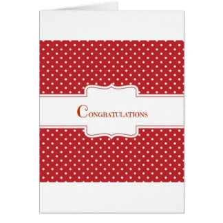 Red Polka Dot Gefeliciteerd