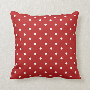 Red Polka Dot Home Decor Sierkussen