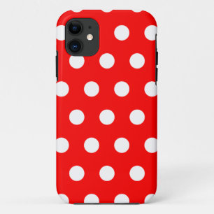 Red Polka Dot iPhone 5 Hoesje