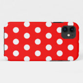 Red Polka Dot iPhone 5 Hoesje (Achterkant (horizontaal))