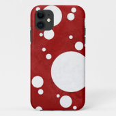 Red Polka Dot iPhone Case (Achterkant)
