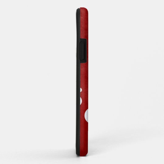 Red Polka Dot iPhone Case (Achterkant/rechts)