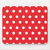 Red Polka Dot Muismat (Voorkant)