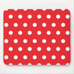 Red Polka Dot Muismat