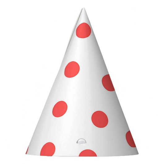 Red Polka Dot op Pink Party Pet Feesthoedjes (Links)