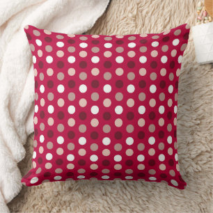 Red Polka Dot Pattern Kussen