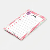 Red Polka Dot Red Wine Diamonds TO-DO's Post-it® Notes (Schuin)