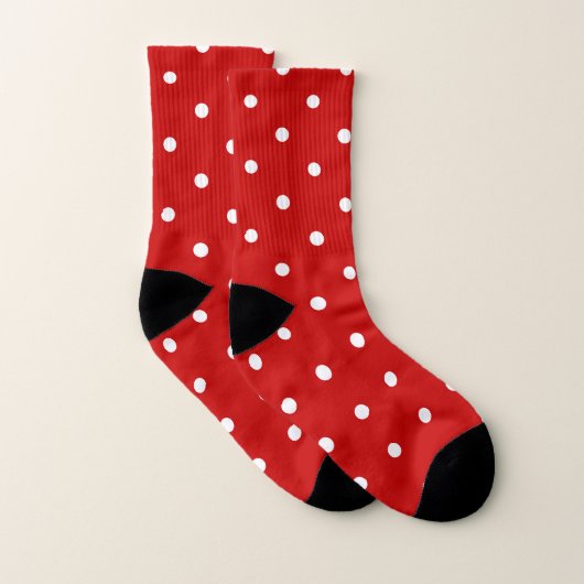 Red Polka Dot Sokken (Paar)