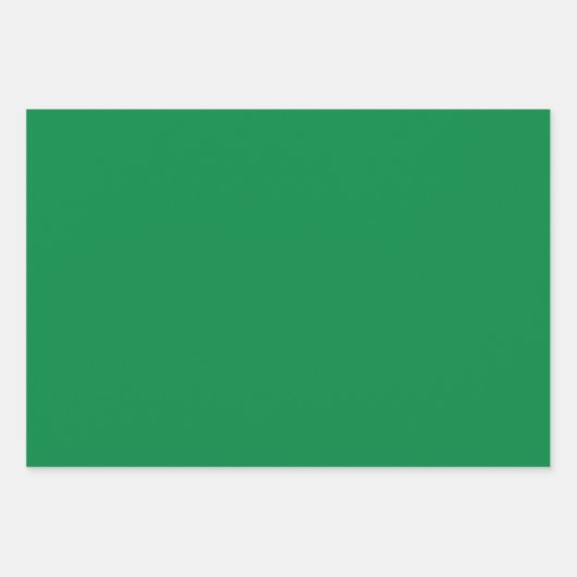 Red Polka Dot Solid Red Green Holiday Inpakpapier Vel (Voorkant 3)