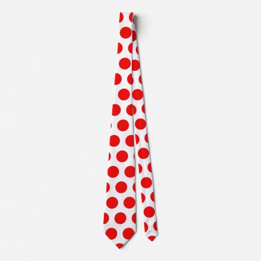 Red Polka Dot Stropdas (Voorkant)