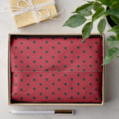 Red Polka Dot Tissuepapier (Geschenk)