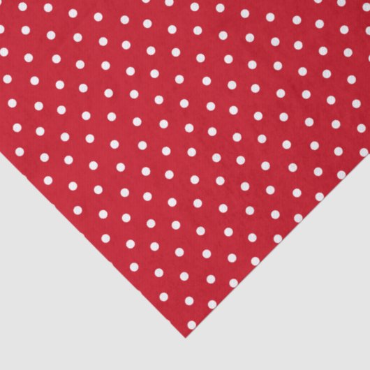 Red Polka Dot Tissuepapier (Detail)