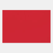 Red Polka Dot Wide Striped and Solid Inpakpapier Vel (Voorkant 3)