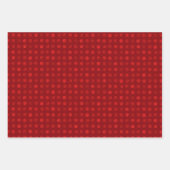 Red Polka Dots Abstract Modern Elegant Kerstmis Inpakpapier Vel (Voorkant 2)