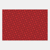 Red Polka Dots Abstract Modern Elegant Kerstmis Inpakpapier Vel (Voorkant)