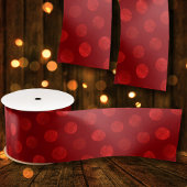 Red Polka Dots Abstract Modern Elegant Kerstmis Satijnen Lint
