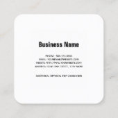 Red Polka Dots Abstract Pattern Vierkante Visitekaartje (Achterkant)