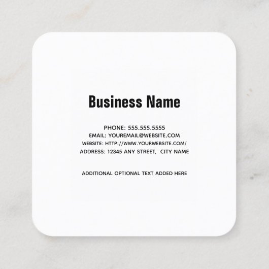 Red Polka Dots Abstract Pattern Vierkante Visitekaartje (Achterkant)