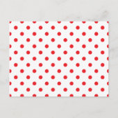 Red Polka Dots Briefkaart (Voorkant)