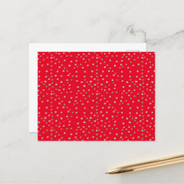 Red Polka Dots Briefkaart