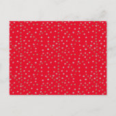 Red Polka Dots Briefkaart (Voorkant)