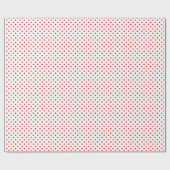 Red Polka Dots Cadeaupapier (Vlak)