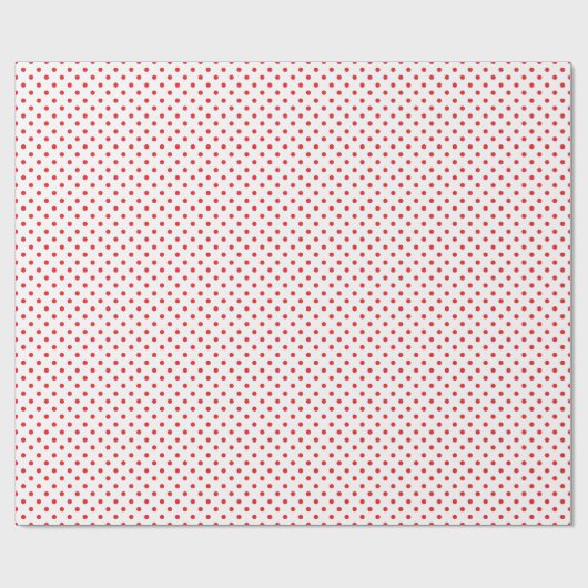 Red Polka Dots Cadeaupapier (Vlak)