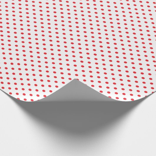 Red Polka Dots Cadeaupapier (Hoek)