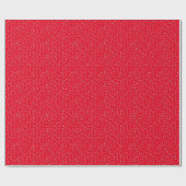 Red Polka Dots Cadeaupapier (Vlak)