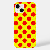 Red Polka Dots Case-Mate iPhone Case (Achterkant)