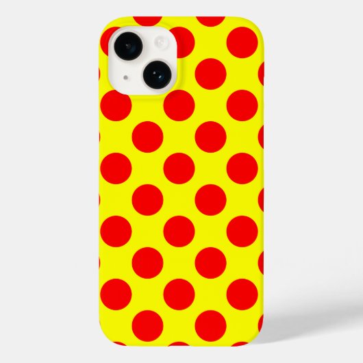 Red Polka Dots Case-Mate iPhone Case (Achterkant)