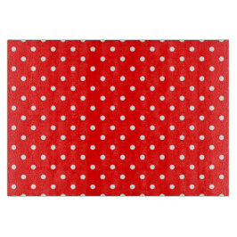 Red Polka Dots Cutting Board Snijplank