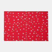 Red Polka Dots Deurmat (Voorkant)