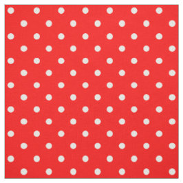 Red Polka Dots Fabric Stof