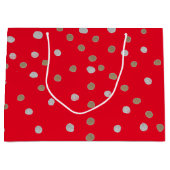 Red Polka Dots Groot Cadeauzakje (Voorkant)