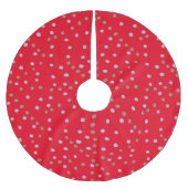 Red Polka Dots Kerstboom Rok (Voorkant)
