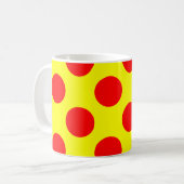 Red Polka Dots Koffiemok (Voorkant links)