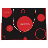 Red Polka Dots Large Gift Bag Groot Cadeauzakje (Voorkant)