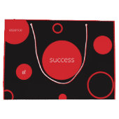 Red Polka Dots Large Gift Bag Groot Cadeauzakje (Achterkant)
