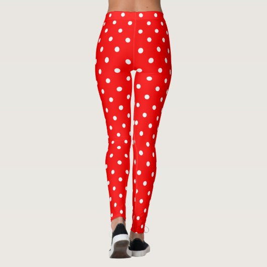 Red Polka Dots Leggings (Achterkant)